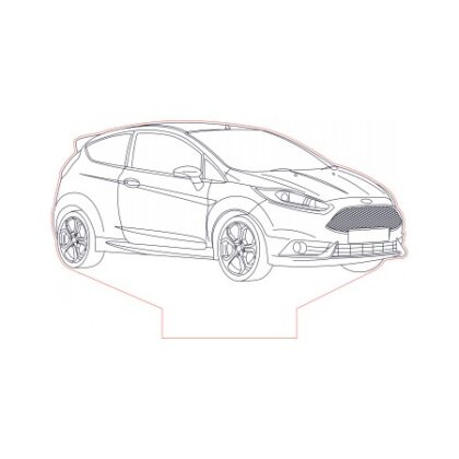 LED lampa Ford Fiesta ST-3