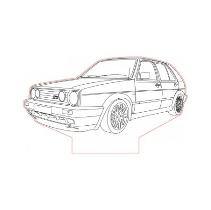 LED lampa VW Golf Mk2