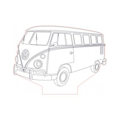 LED lampa VW Kombi 1969