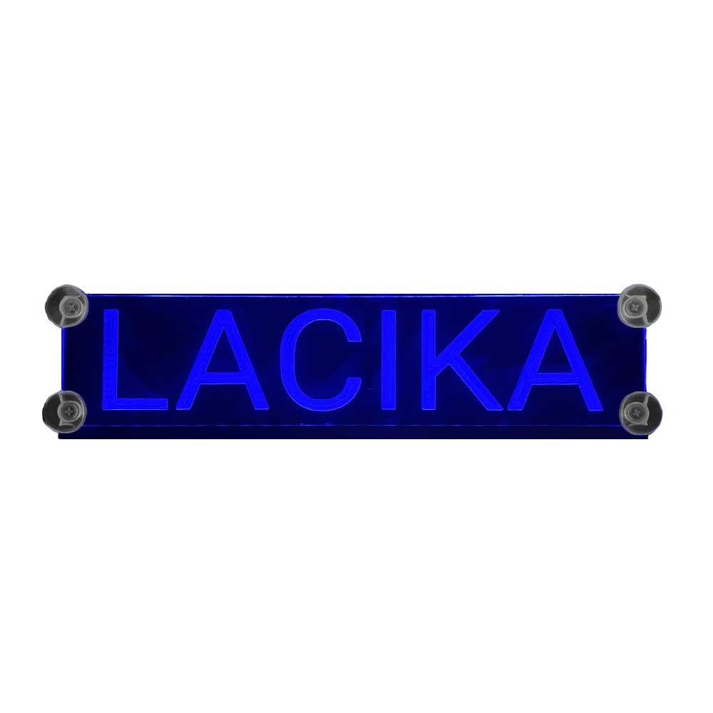 LED menovka "Vlastný text" – 45x10cm