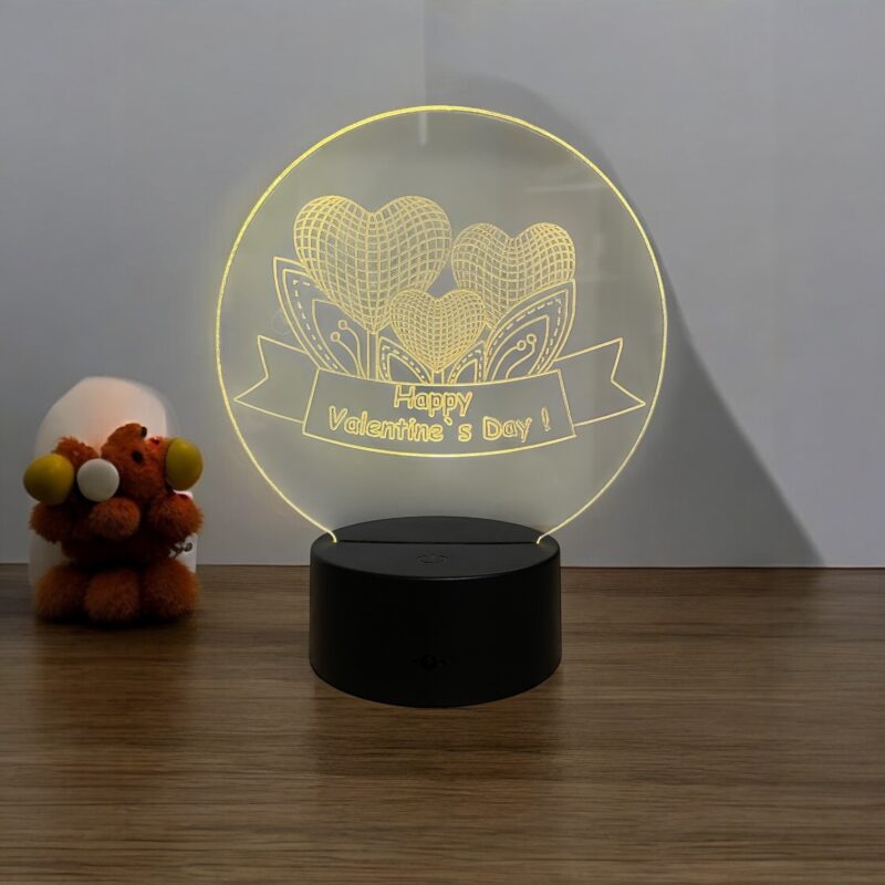 LED lampa Šťastný Valentín