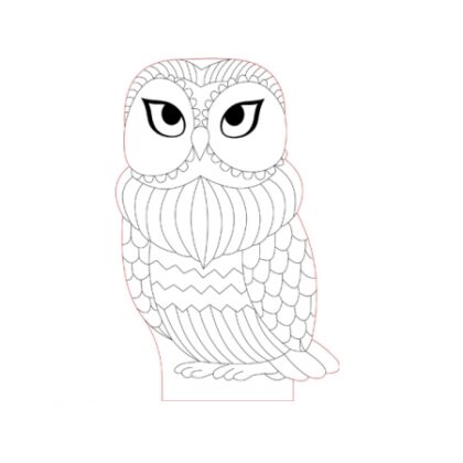 LED lampa Elegantná sova
