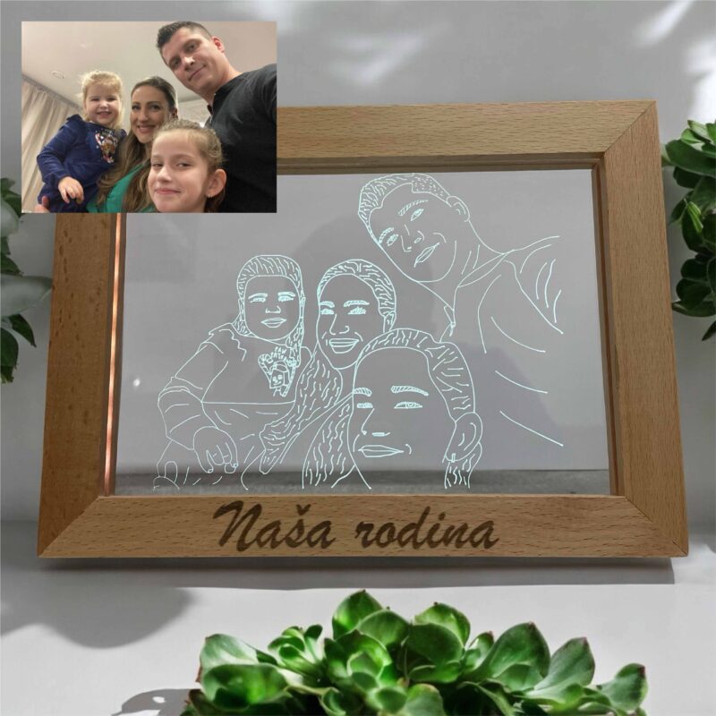LED Fotorámik podľa vašej fotografie - Image 2