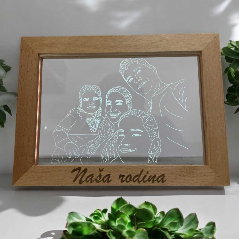 LED Fotorámik podľa vašej fotografie