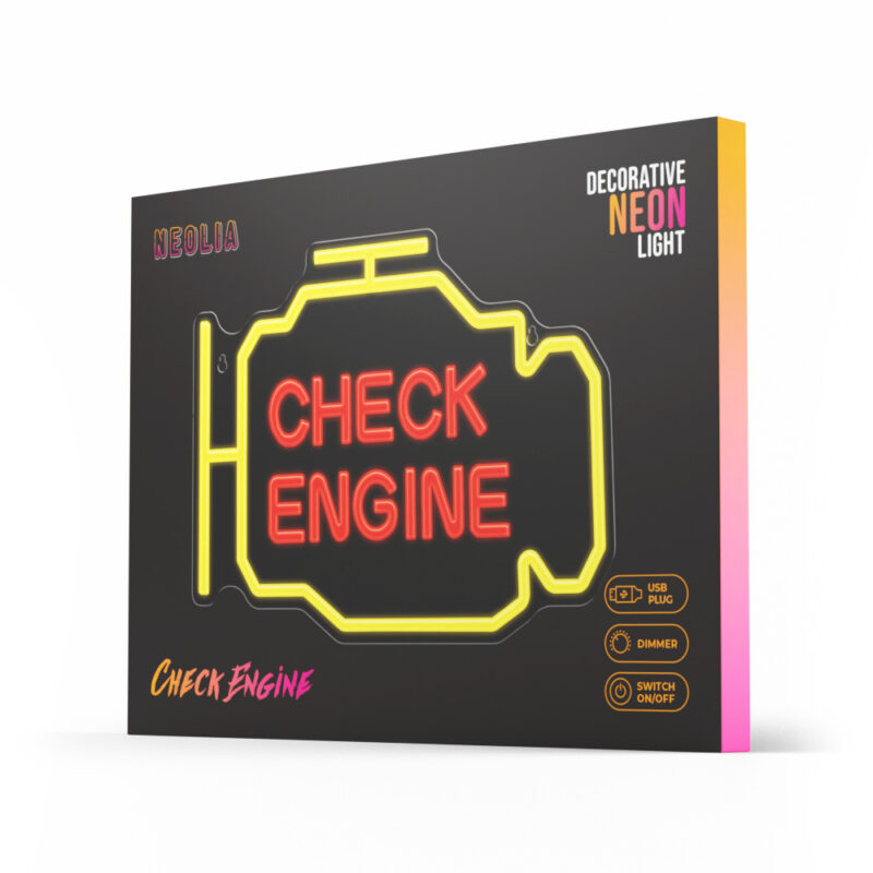 LED Neon dekorácia Check Engine - Image 7