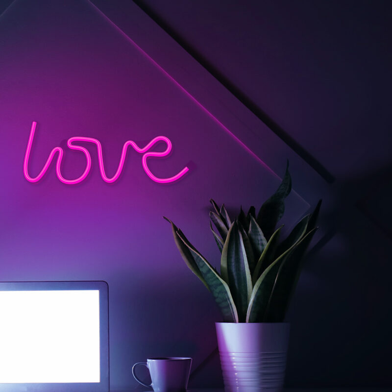 LED Neon dekorácia Love - Image 3