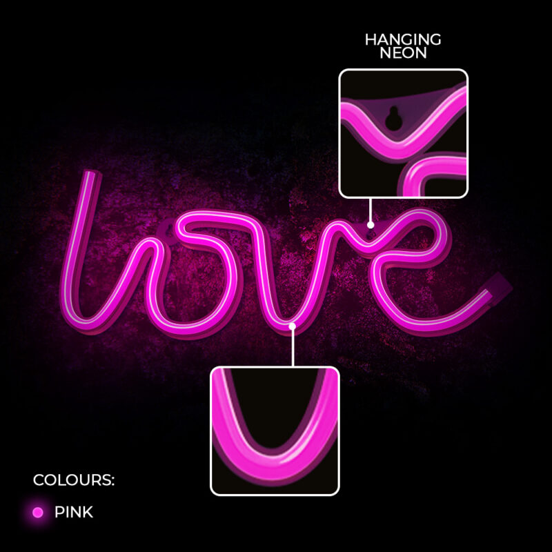 LED Neon dekorácia Love - Image 6