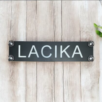 LED menovka "Vlastný text" – 45x10cm