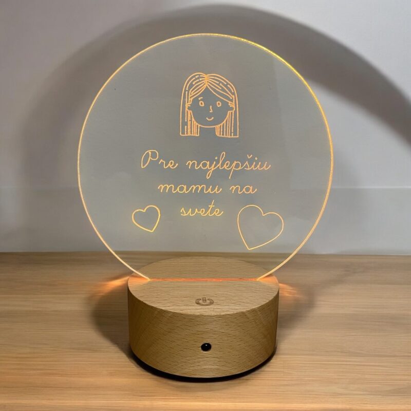 LED lampa Pre najlepšiu mamu na svete